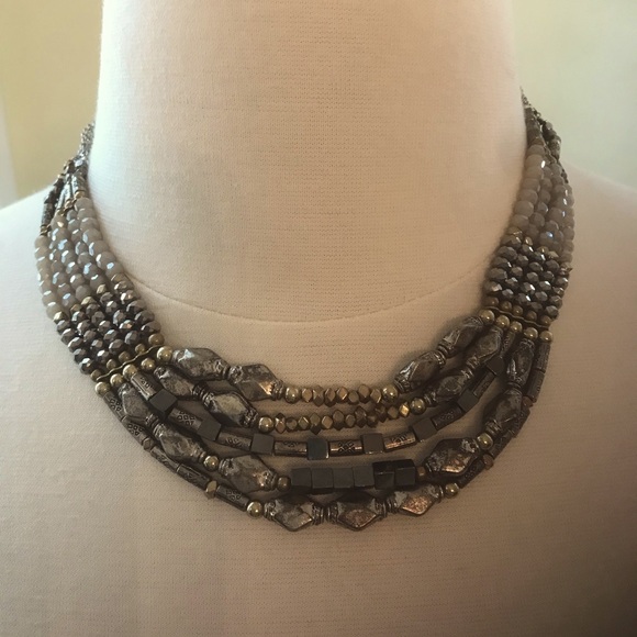 Multi Strand Beaded Necklace - Picture 6 of 6